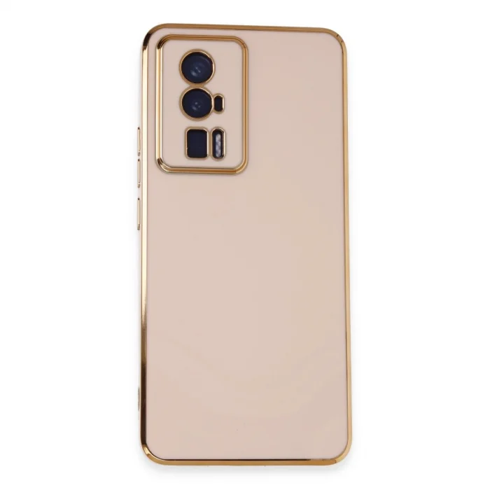 BUĞZ Xiaomi Poco F5 Pro Kılıf Volet Silikon - Pembe