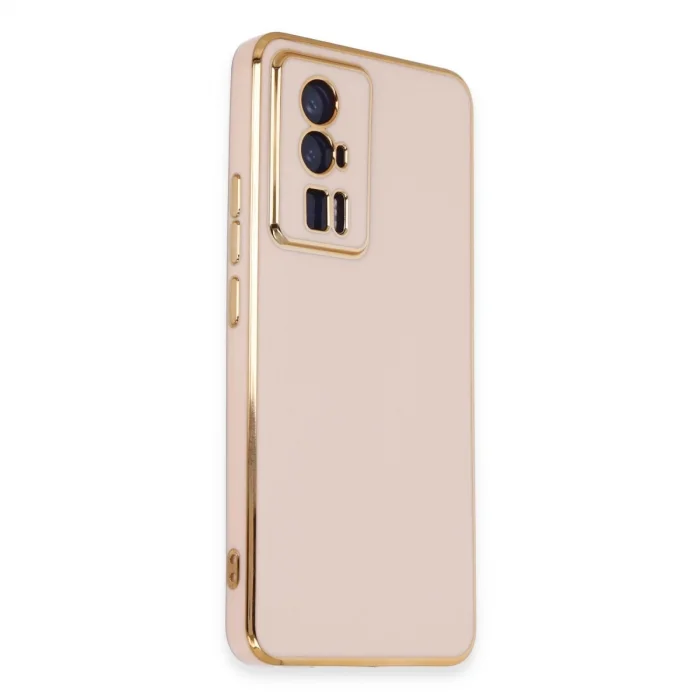 BUĞZ Xiaomi Poco F5 Pro Kılıf Volet Silikon - Pembe
