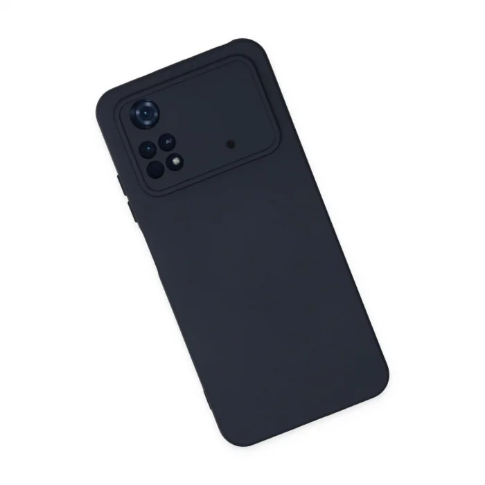 BUĞZ Xiaomi Poco M4 Pro 4g Kılıf Nano İçi Kadife Silikon - Lacivert