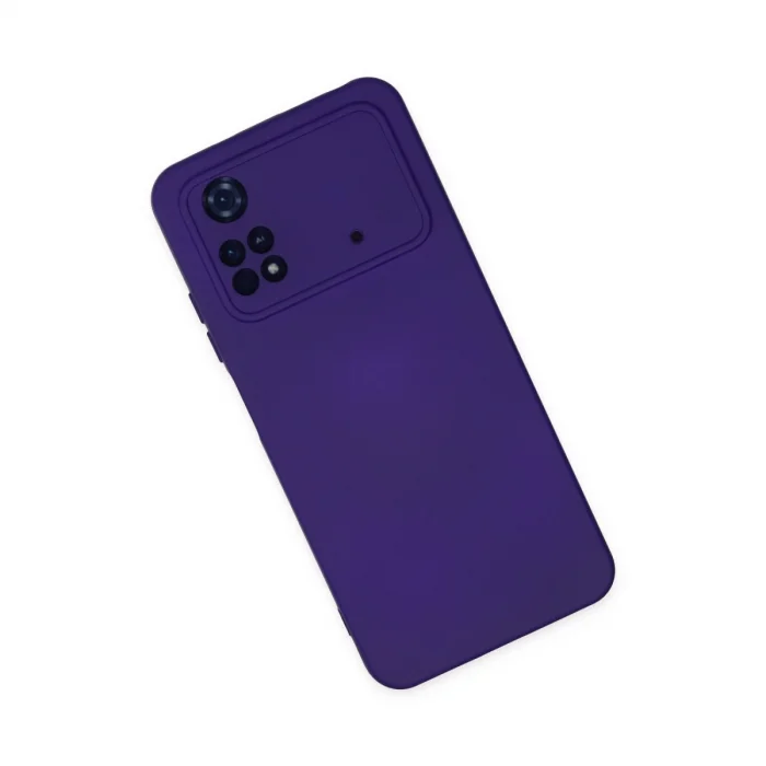 BUĞZ Xiaomi Poco M4 Pro 4g Kılıf Nano İçi Kadife Silikon - Mor