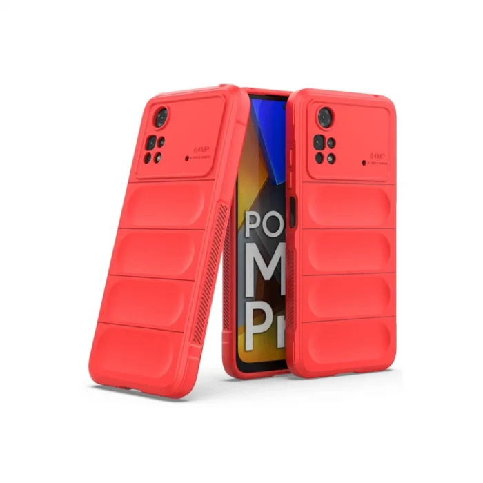 BUĞZ Xiaomi Poco M4 Pro 4g Kılıf Optimum Silikon - Kırmızı