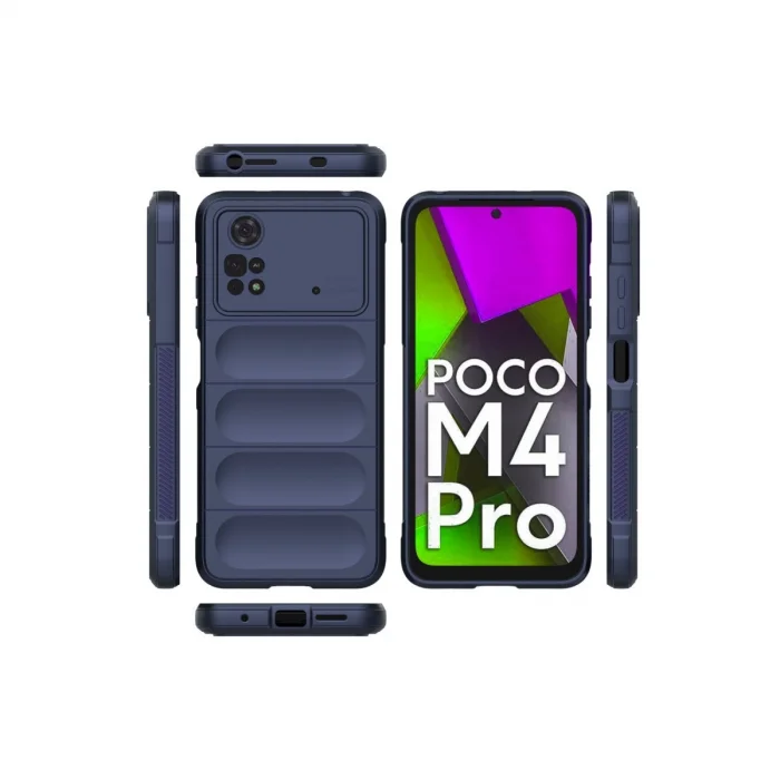 BUĞZ Xiaomi Poco M4 Pro 4g Kılıf Optimum Silikon - Lacivert