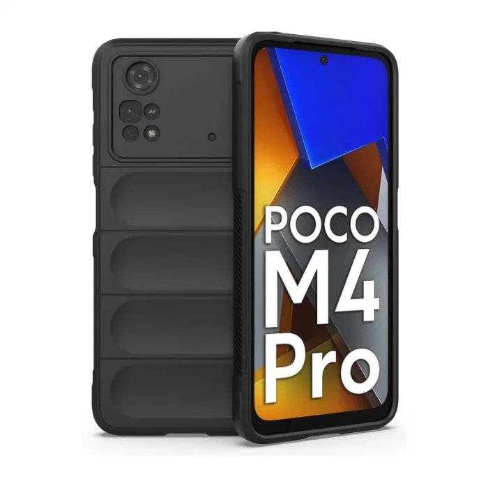 BUĞZ Xiaomi Poco M4 Pro 4g Kılıf Optimum Silikon - Siyah