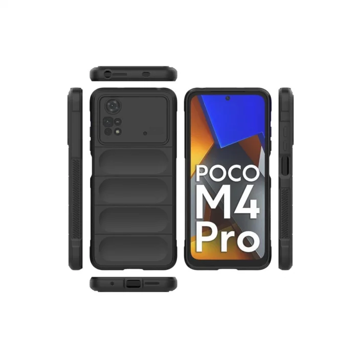BUĞZ Xiaomi Poco M4 Pro 4g Kılıf Optimum Silikon - Siyah