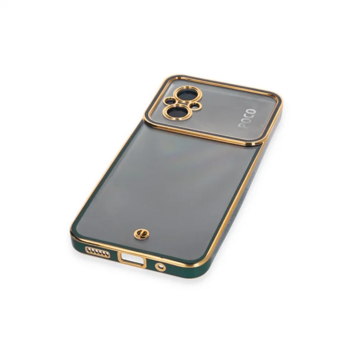 BUĞZ Xiaomi Poco M5 Kılıf Liva Lens Silikon - Yeşil
