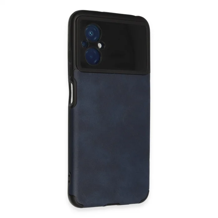 BUĞZ Xiaomi Poco M5 Kılıf Loop Deri Silikon - Lacivert