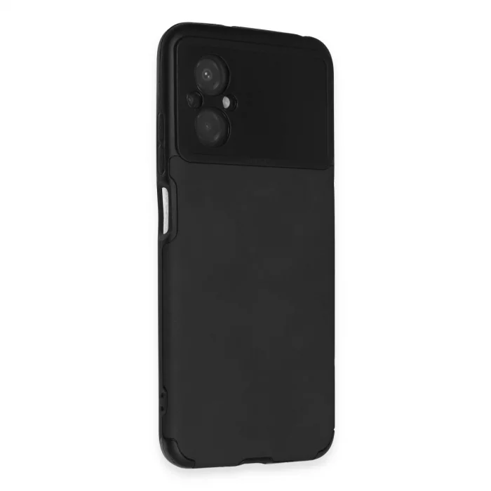 BUĞZ Xiaomi Poco M5 Kılıf Loop Deri Silikon - Siyah