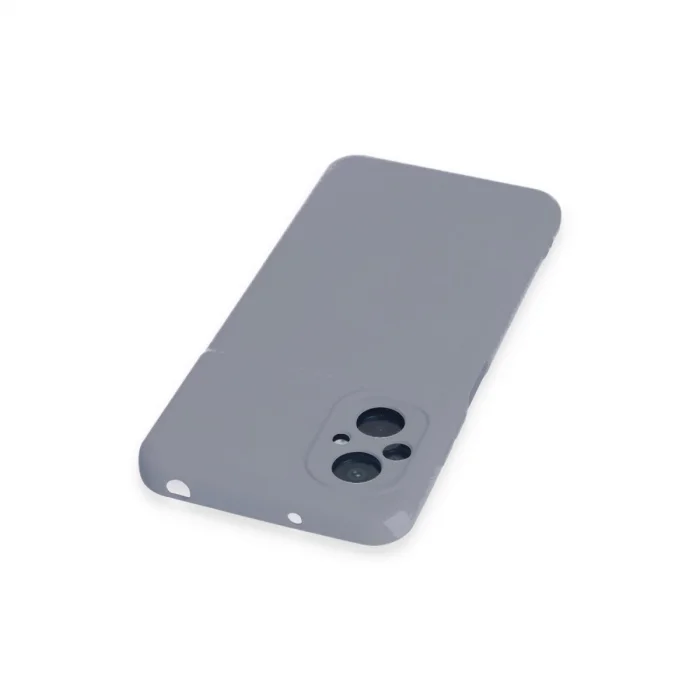 BUĞZ Xiaomi Poco M5 Kılıf Nano İçi Kadife Silikon - Gri