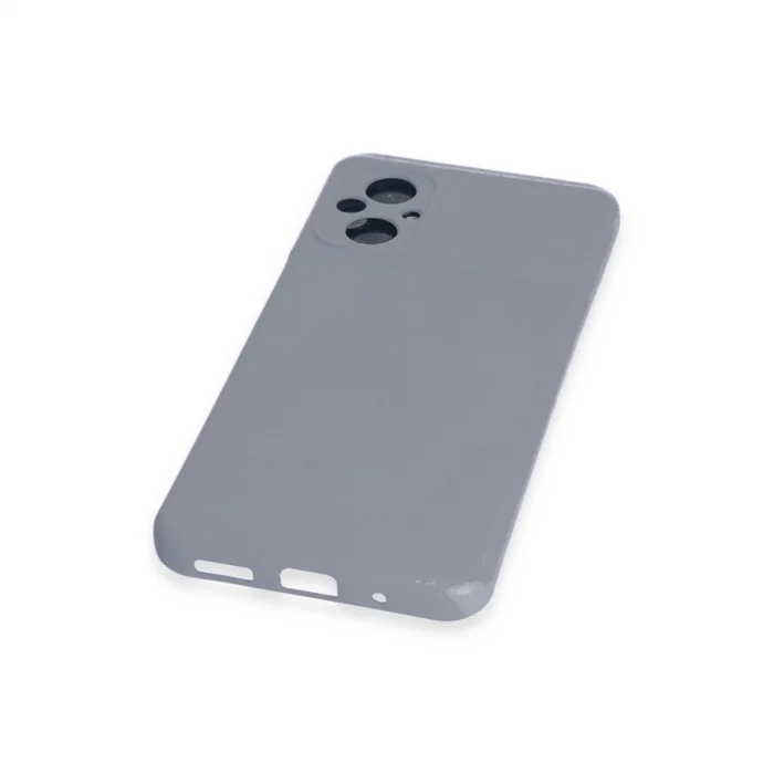 BUĞZ Xiaomi Poco M5 Kılıf Nano İçi Kadife Silikon - Gri