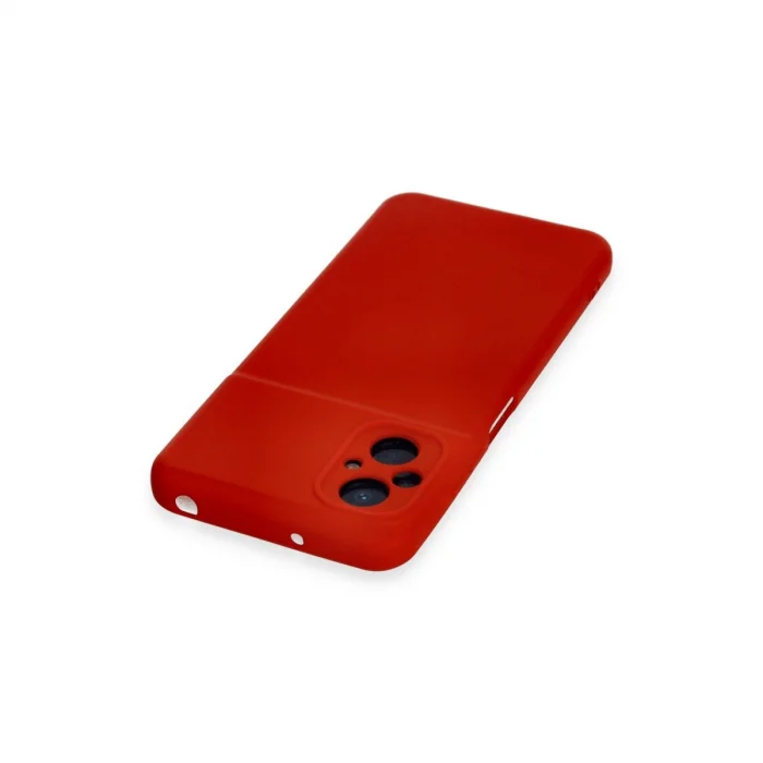 BUĞZ Xiaomi Poco M5 Kılıf Nano İçi Kadife Silikon - Kırmızı