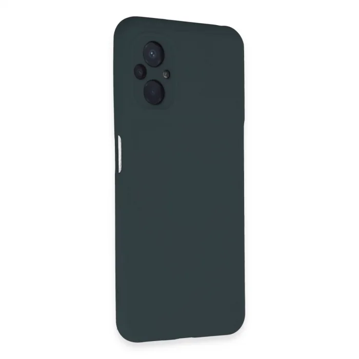 BUĞZ Xiaomi Poco M5 Kılıf Nano İçi Kadife Silikon - Koyu Yeşil