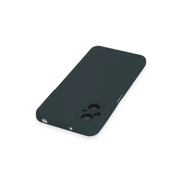 BUĞZ Xiaomi Poco M5 Kılıf Nano İçi Kadife Silikon - Koyu Yeşil