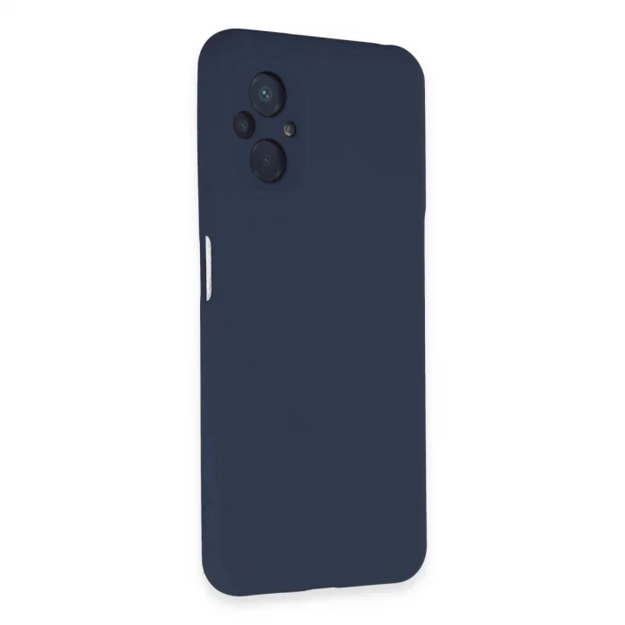 BUĞZ Xiaomi Poco M5 Kılıf Nano İçi Kadife Silikon - Lacivert