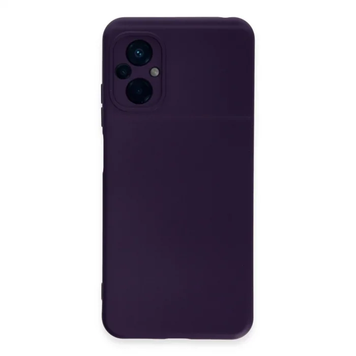 BUĞZ Xiaomi Poco M5 Kılıf Nano İçi Kadife Silikon - Mor