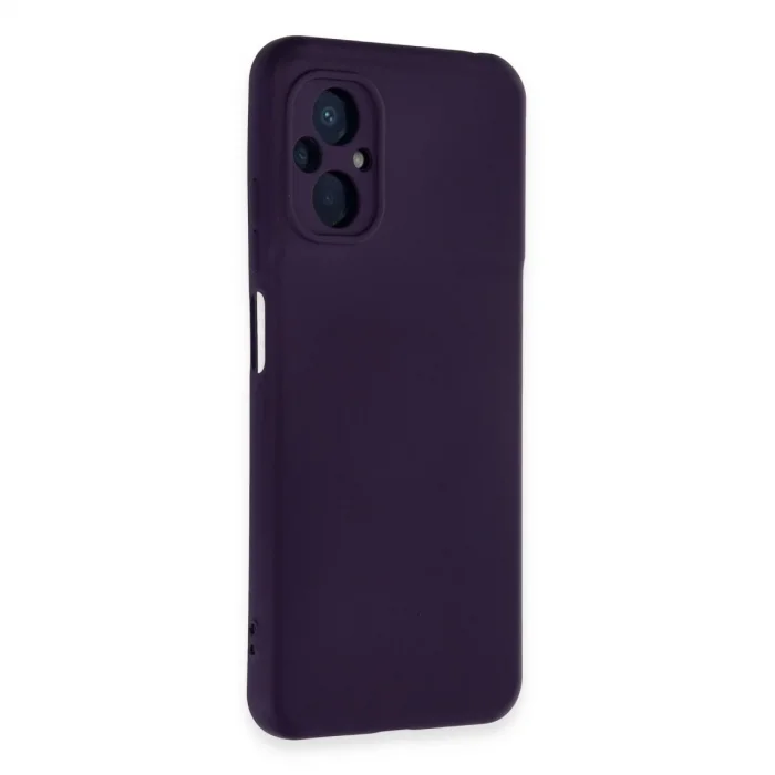 BUĞZ Xiaomi Poco M5 Kılıf Nano İçi Kadife Silikon - Mor