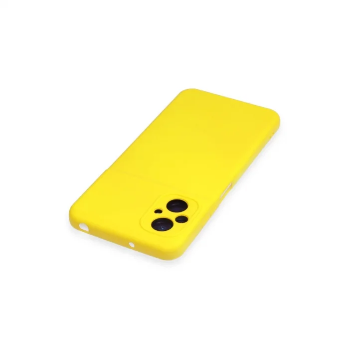 BUĞZ Xiaomi Poco M5 Kılıf Nano İçi Kadife Silikon - Sarı