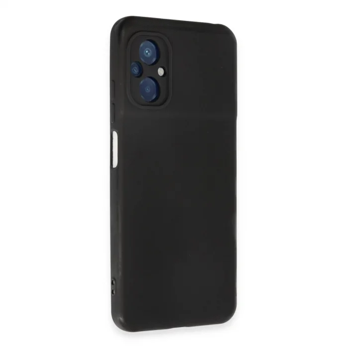 BUĞZ Xiaomi Poco M5 Kılıf Nano İçi Kadife Silikon - Siyah