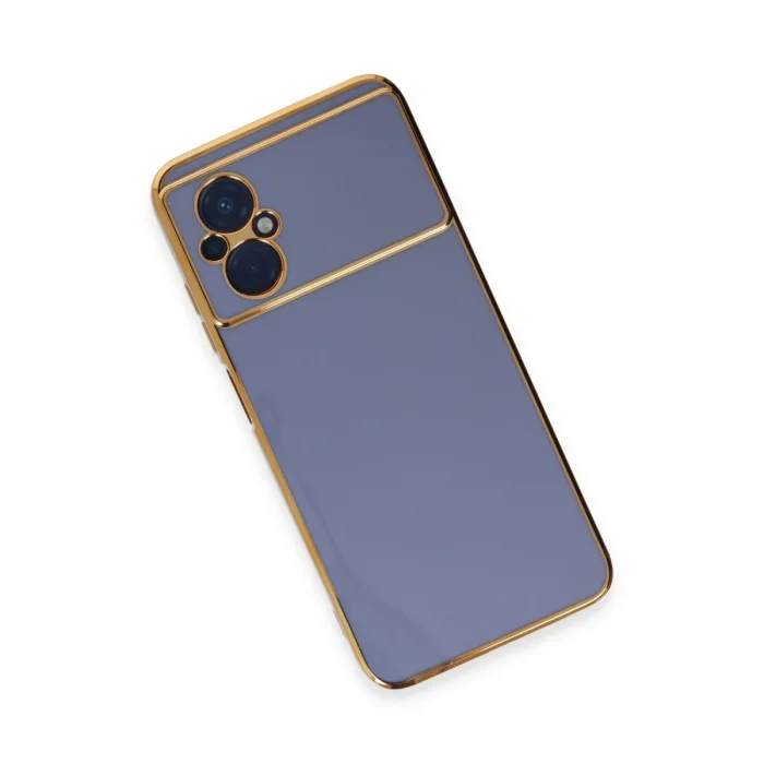 BUĞZ Xiaomi Poco M5 Kılıf Volet Silikon - Mavi