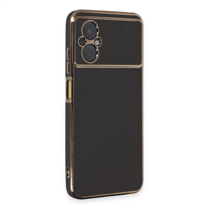 BUĞZ Xiaomi Poco M5 Kılıf Volet Silikon - Siyah