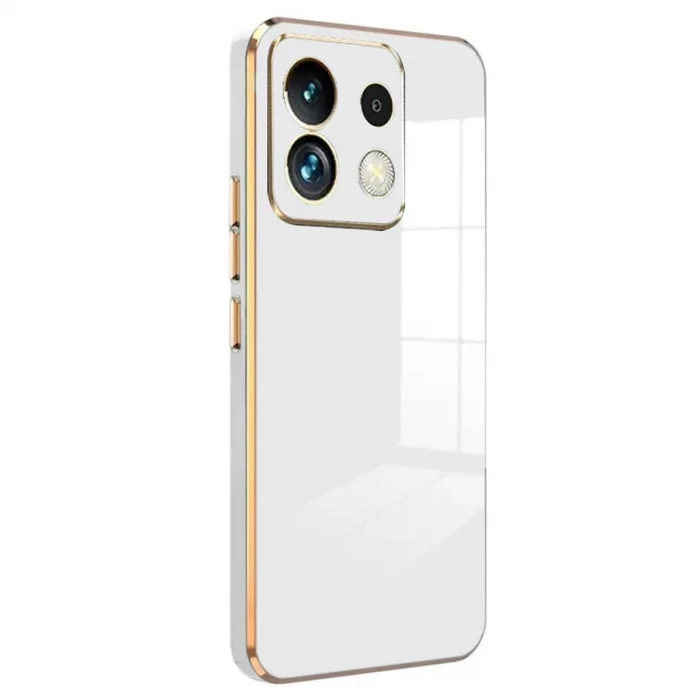 BUĞZ Xiaomi Poco M6 Pro 4g Kılıf Volet Silikon - Beyaz