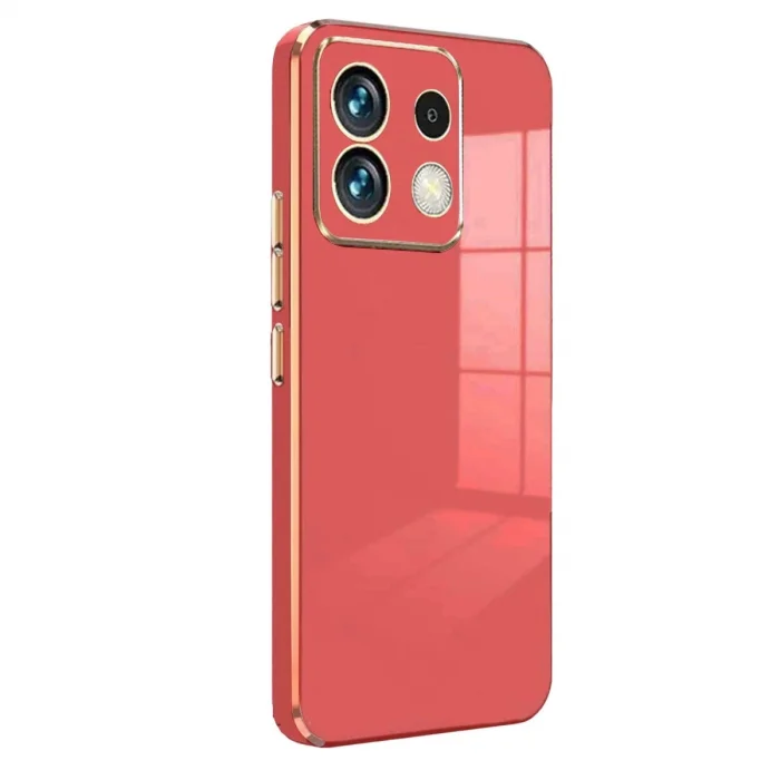 BUĞZ Xiaomi Poco M6 Pro 4g Kılıf Volet Silikon - Kırmızı