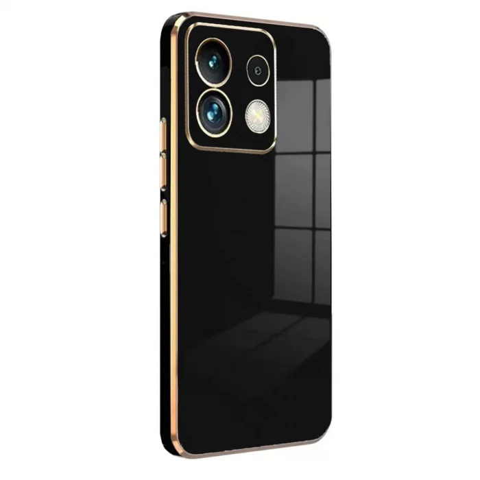 BUĞZ Xiaomi Poco M6 Pro 4g Kılıf Volet Silikon - Siyah