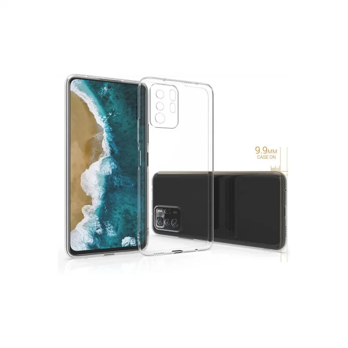 BUĞZ Xiaomi Poco X3 Gt Kılıf Lüx Şeffaf Silikon
