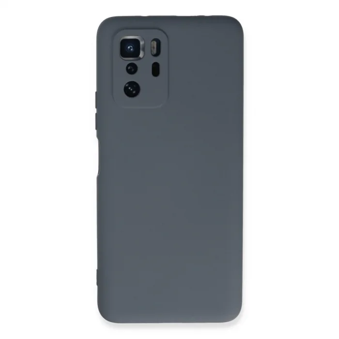 BUĞZ Xiaomi Poco X3 Gt Kılıf Nano İçi Kadife Silikon - Gri