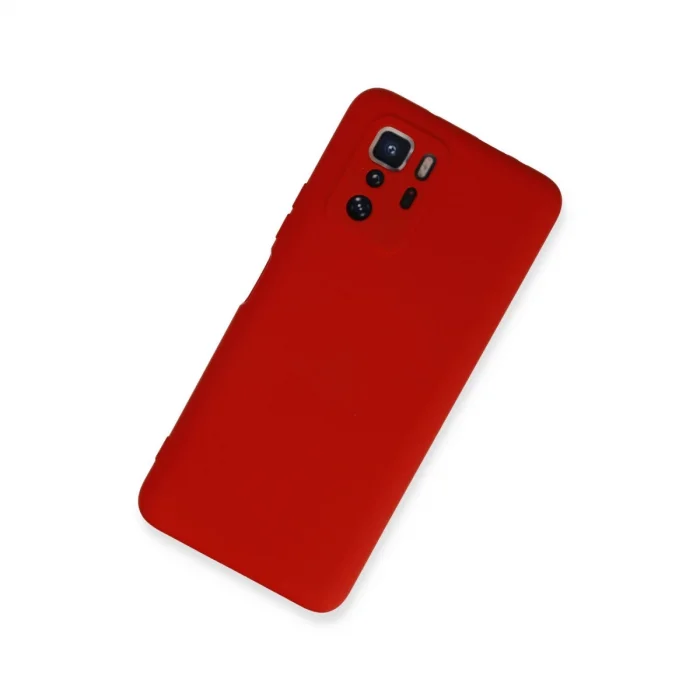 BUĞZ Xiaomi Poco X3 Gt Kılıf Nano İçi Kadife Silikon - Kırmızı