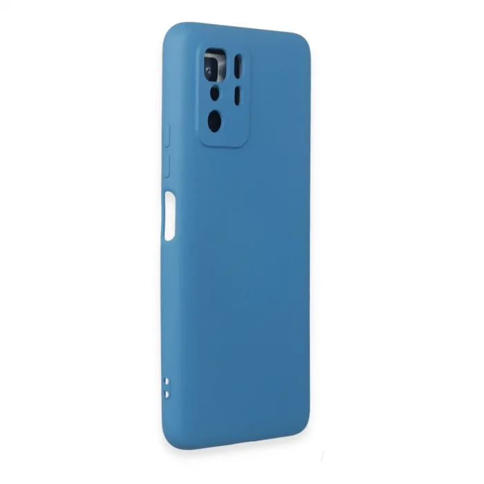 BUĞZ Xiaomi Poco X3 Gt Kılıf Nano İçi Kadife Silikon - Mavi