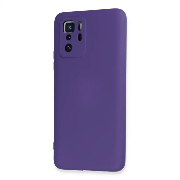 BUĞZ Xiaomi Poco X3 Gt Kılıf Nano İçi Kadife Silikon - Mor