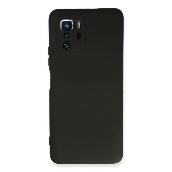 BUĞZ Xiaomi Poco X3 Gt Kılıf Nano İçi Kadife Silikon - Siyah