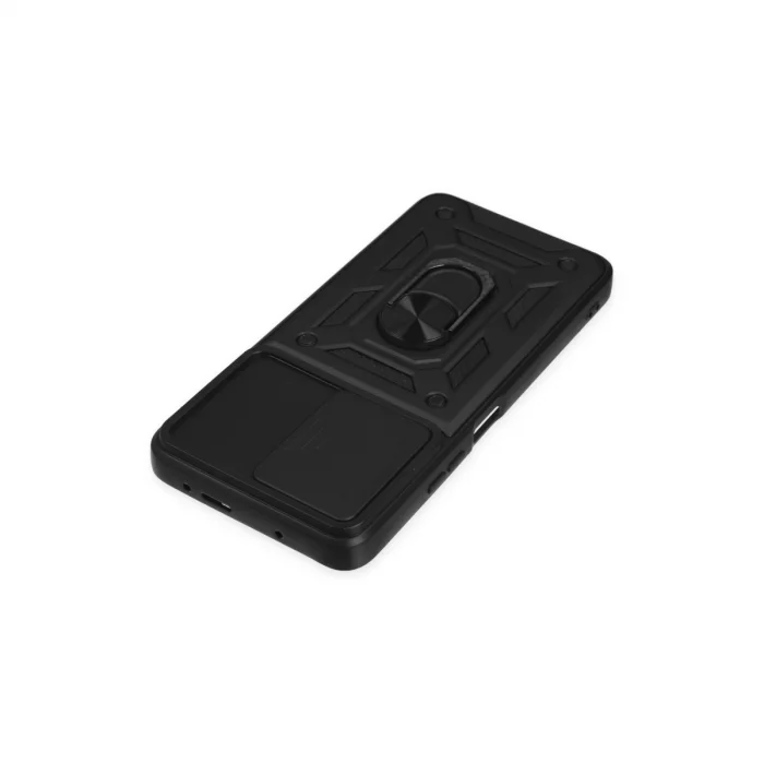 BUĞZ Xiaomi Poco X3 Gt Kılıf Pars Lens Yüzüklü Silikon - Siyah