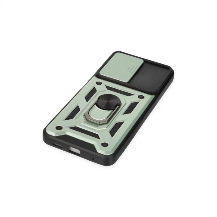 BUĞZ Xiaomi Poco X3 Gt Kılıf Pars Lens Yüzüklü Silikon - Yeşil