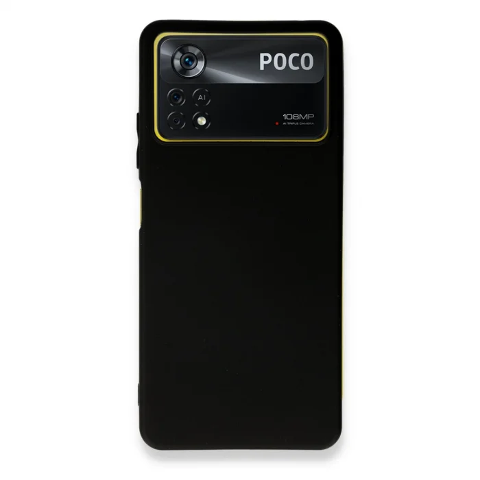 BUĞZ Xiaomi Poco X4 Pro 5g Kılıf First Silikon - Siyah