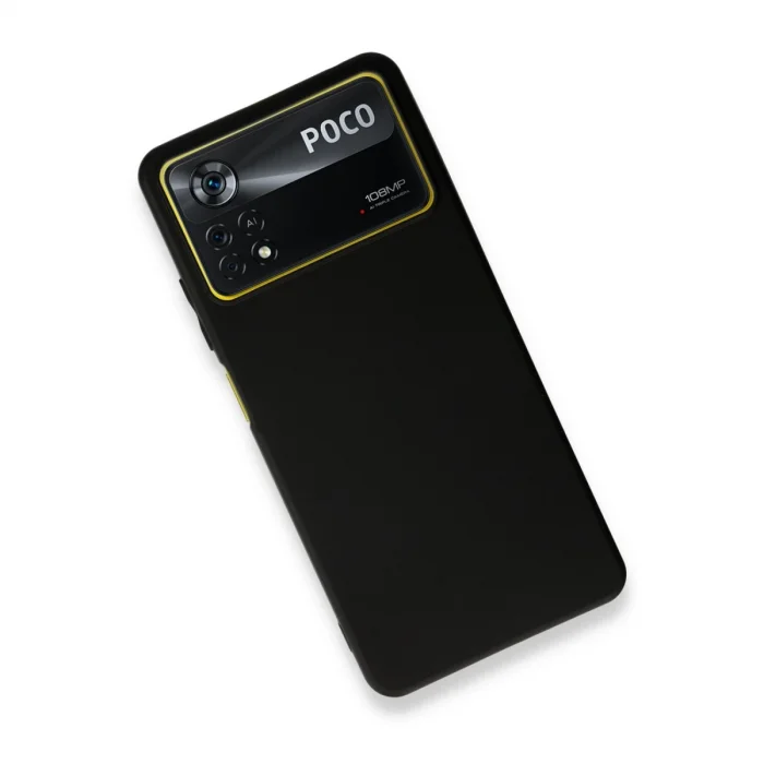 BUĞZ Xiaomi Poco X4 Pro 5g Kılıf First Silikon - Siyah