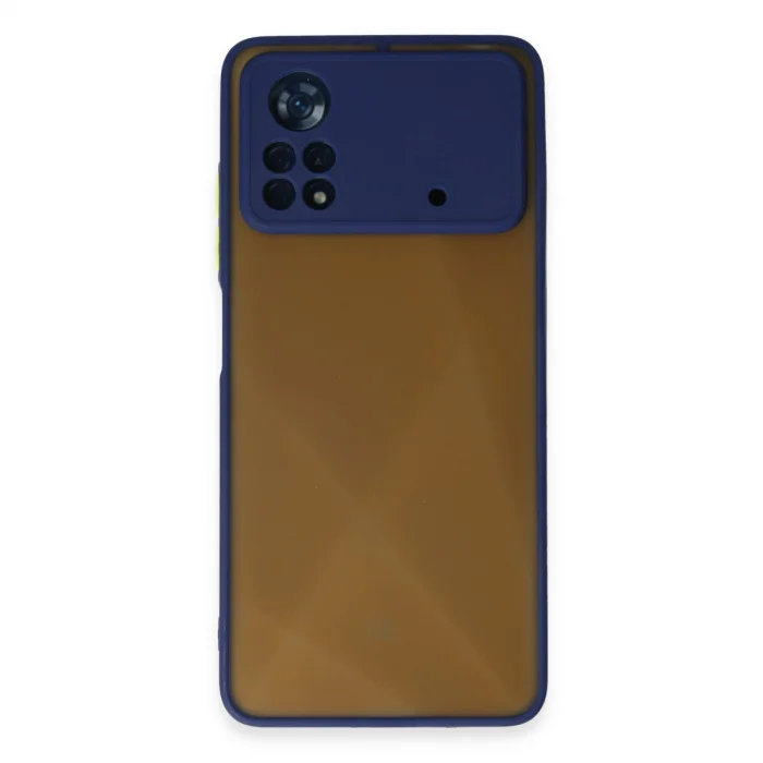 BUĞZ Xiaomi Poco X4 Pro 5g Kılıf Montreal Silikon Kapak - Lacivert