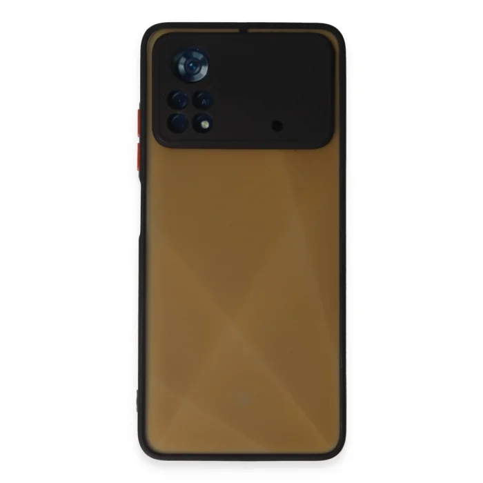 BUĞZ Xiaomi Poco X4 Pro 5g Kılıf Montreal Silikon Kapak - Siyah