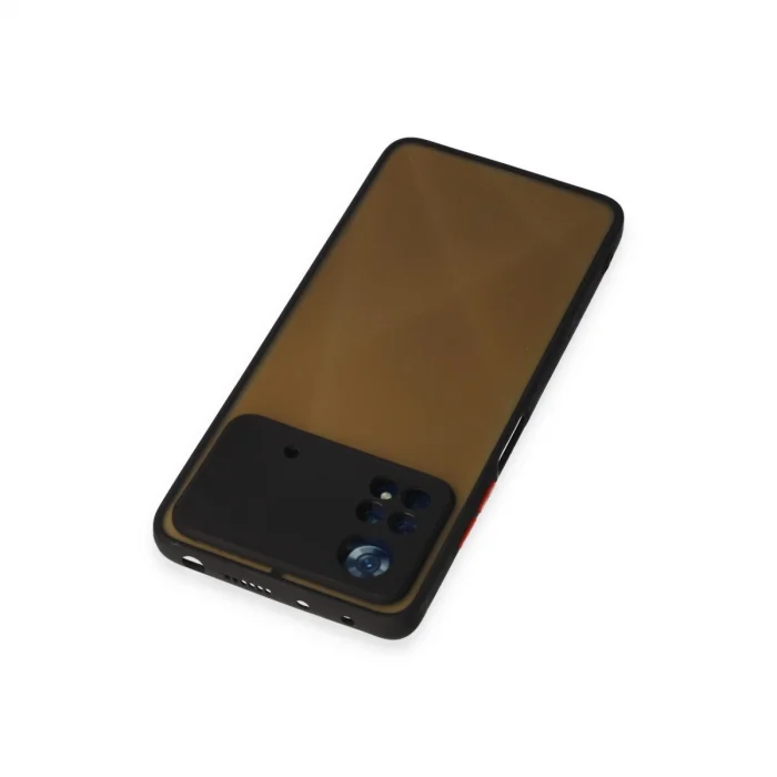 BUĞZ Xiaomi Poco X4 Pro 5g Kılıf Montreal Silikon Kapak - Siyah
