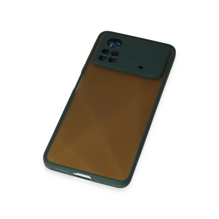 BUĞZ Xiaomi Poco X4 Pro 5g Kılıf Montreal Silikon Kapak - Yeşil