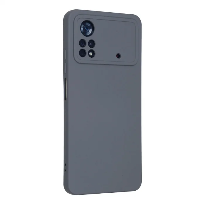 BUĞZ Xiaomi Poco X4 Pro 5g Kılıf Nano İçi Kadife Silikon - Gri