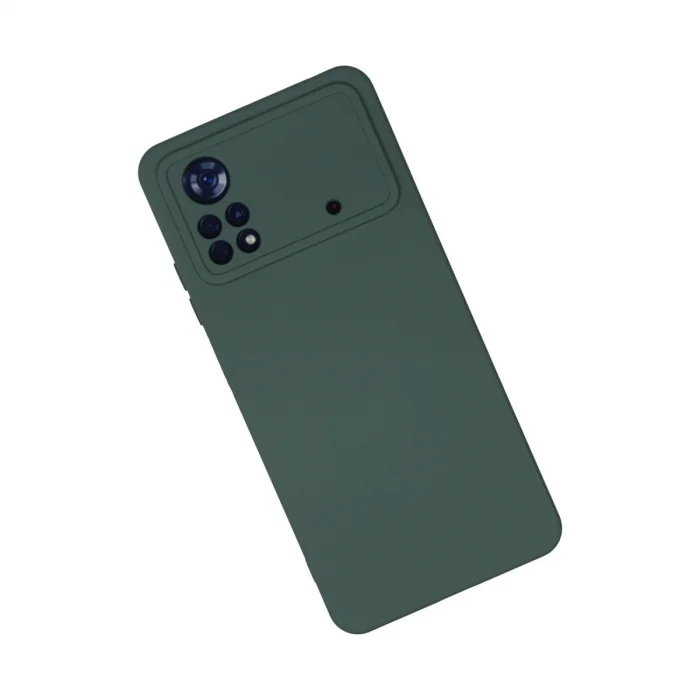BUĞZ Xiaomi Poco X4 Pro 5g Kılıf Nano İçi Kadife Silikon - Koyu Yeşil