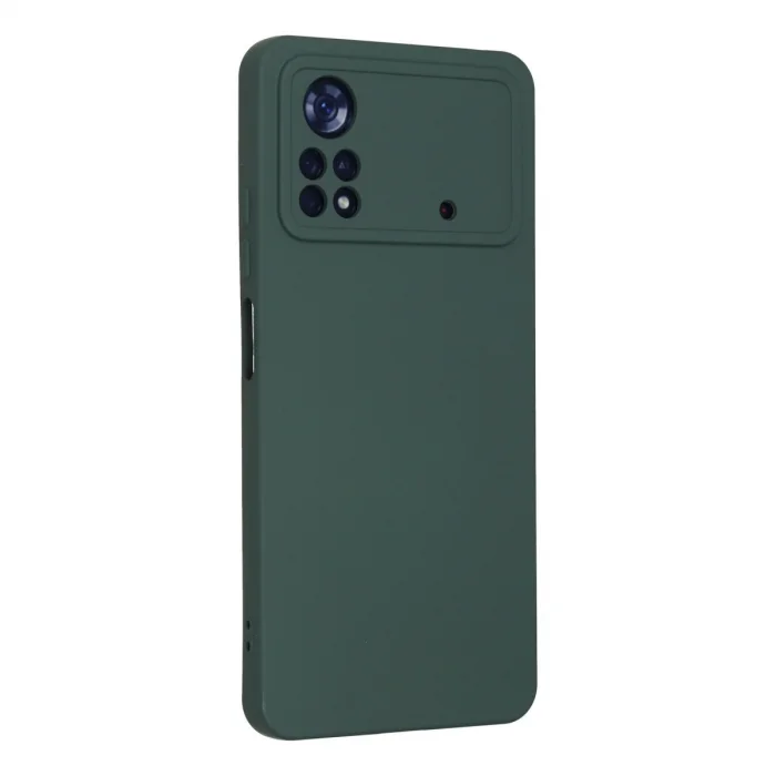 BUĞZ Xiaomi Poco X4 Pro 5g Kılıf Nano İçi Kadife Silikon - Koyu Yeşil