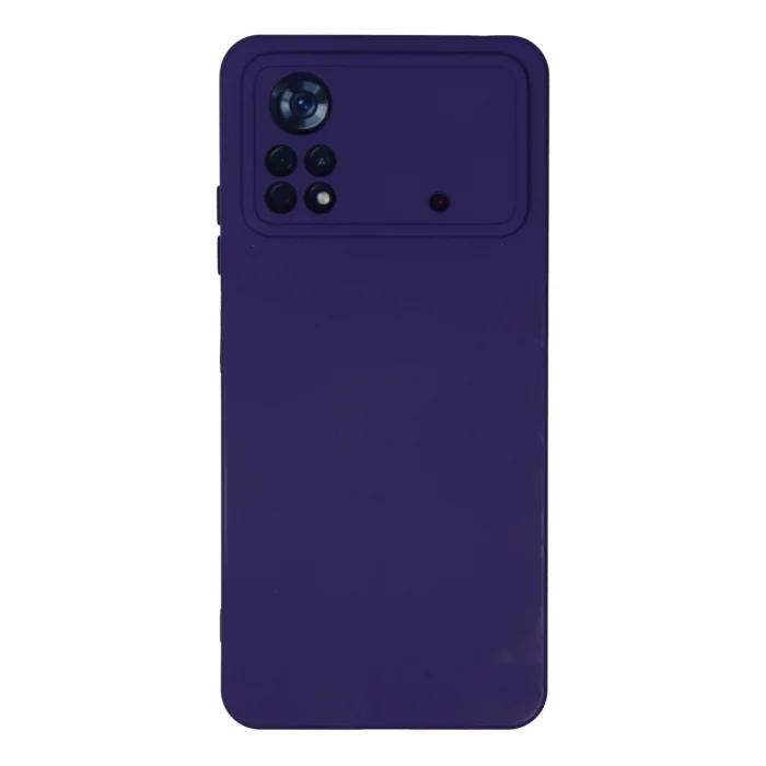 BUĞZ Xiaomi Poco X4 Pro 5g Kılıf Nano İçi Kadife Silikon - Mor