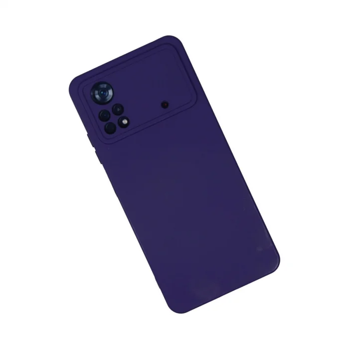 BUĞZ Xiaomi Poco X4 Pro 5g Kılıf Nano İçi Kadife Silikon - Mor
