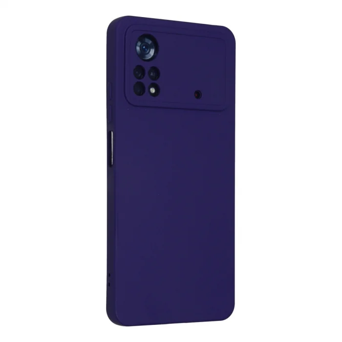 BUĞZ Xiaomi Poco X4 Pro 5g Kılıf Nano İçi Kadife Silikon - Mor