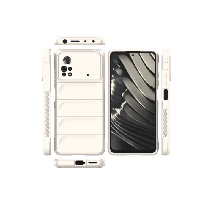 BUĞZ Xiaomi Poco X4 Pro 5g Kılıf Optimum Silikon - Krem