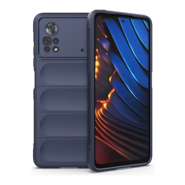 BUĞZ Xiaomi Poco X4 Pro 5g Kılıf Optimum Silikon - Lacivert