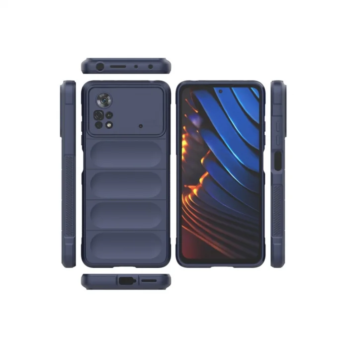 BUĞZ Xiaomi Poco X4 Pro 5g Kılıf Optimum Silikon - Lacivert