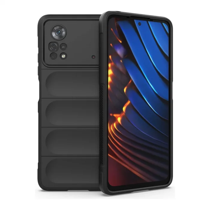 BUĞZ Xiaomi Poco X4 Pro 5g Kılıf Optimum Silikon - Siyah